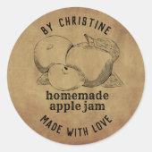 Rustique fait à la main avec Love pomme Étiquette (Devant)