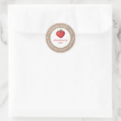 Rustique Fait Maison avec Amour  | Étiquette Confi (Sac)
