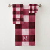 Rustique Ferme Bourgogne Buffalo Check & monogramm (En situation)