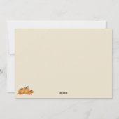 Rustique Feuilles Automne Carte de Réunion Famille (Dos)