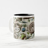 Rustique Figuline-schaal met een witte achtergrond Tweekleurige Koffiemok (Voorkant links)