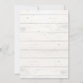 Rustique fille Giraffe Baby shower Invitation rose (Dos)