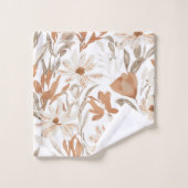 Rustique Fleur sauvage en terre cuite Boho Vintage (Gant de toilette)