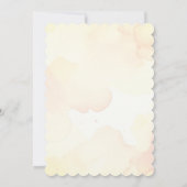 Rustique Floral Aquarelle Roses Faire-part de mari (Dos)