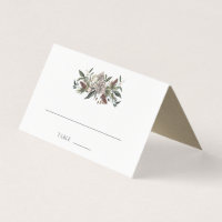 Rustique Floral Automne Mariage d'hiver Table Plac