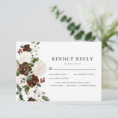 Rustique Floral | Boho Verdure RSVP avec Repas (Debout devant)