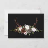 Rustique Floral | Boho Verdure RSVP avec Repas (Dos)