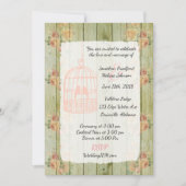 Rustique Floral Chic Floral Invitations de mariage (Devant)