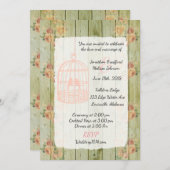 Rustique Floral Chic Floral Invitations de mariage (Devant / Derrière)
