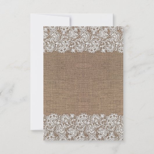 Rustique Floral Mason Jar | Burlap Wedding RSVP (Dos)