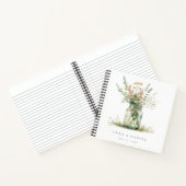 Rustique Floral Mason Jar Mariage livre d'hôtes (Intérieur)