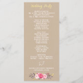 Rustique Floral Peony & Deer Antler Programmes de  (Dos)