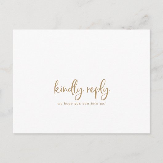 Rustique Gold Script Song Demande de carte postale (Devant)