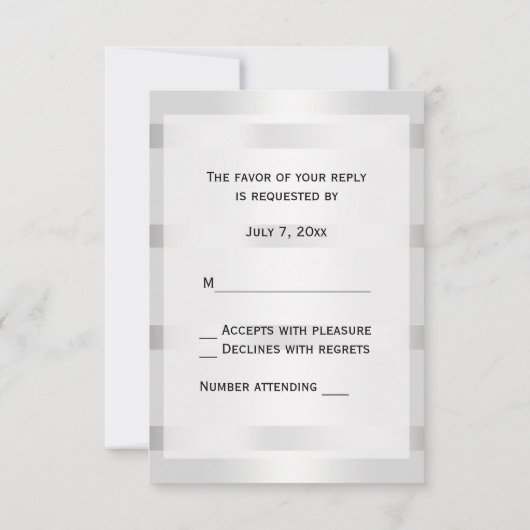 Rustique Golden Horseshoe Argent Wht RSVP (Dos)