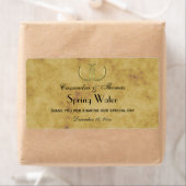 Rustique Golden Horseshoe Étiquette d'eau en détre (En situation)