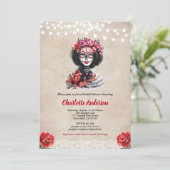 Rustique Halloween nuptiale invitation à la douche (Debout devant)