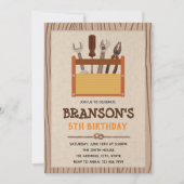 Rustique handyman faire fête Invitation (Devant)