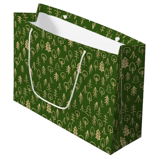 Rustique Hiver Gold Patterson Vert Grand Sac Cadea (Devant Angle)
