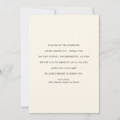 Rustique hiver Noël Photo Party Invitation (Dos)