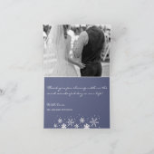 Rustique hiver photo grange bois mariage merci (Intérieur)