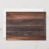 Rustique Homme Western Invitation (Dos)