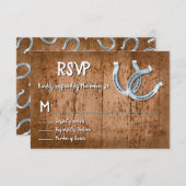 Rustique Horseshoe Lucky in love RSVP (Devant / Derrière)