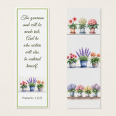 Rustique Hydrangea Lavender Élégant Verse Bible (Devant & derrière)