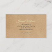 Rustique Joli Carte de visite Floral Garland (Dos)