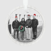 Rustique Joyeux Noël Holly Grange Photo de famille (dos)