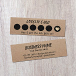 Rustique Kraft 6 Punch Loyauté<br><div class="desc">Cartes De Fidélité Rustique Kraft 6 Punch.</div>