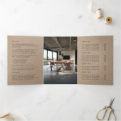 Rustique Kraft | Brochure Tri-fold du logo de l'en (Intérieur)
