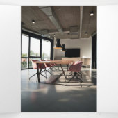 Rustique Kraft | Brochure Tri-fold du logo de l'en (Intérieur au milieu)