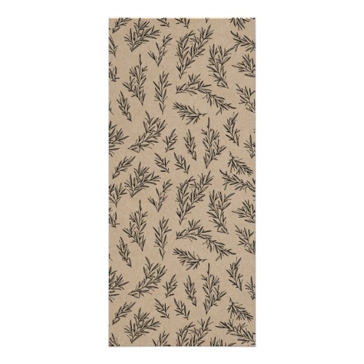 Rustique Kraft Donne Merci Thanksgiving Dîner Menu (Dos)