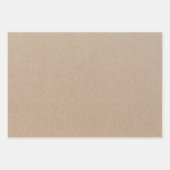 Rustique Kraft papier blanc Modèle personnalisé (Devant 2)