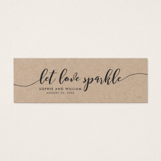 Rustique Kraft Relax Script Mariage Laissez l'amou (Devant)