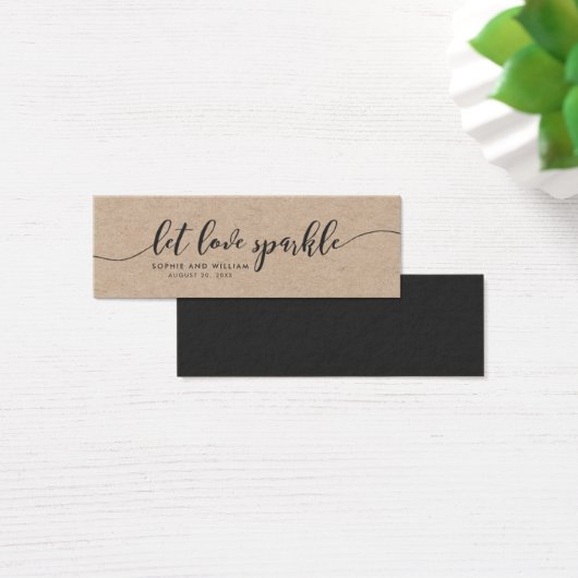 Rustique Kraft Relax Script Mariage Laissez l'amou (Bureau)