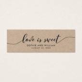 Rustique Kraft Relax Script Mariage L'amour est do (Devant)