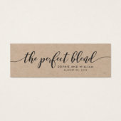 Rustique Kraft Script Mariage Le Mélange Parfait (Devant)