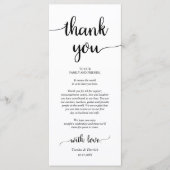 Rustique Lieu Cadre Dîner Carte de remerciements (Devant)