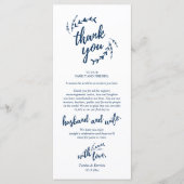 Rustique Lieu Cadre Dîner Carte de remerciements (Devant)