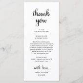 Rustique Lieu Cadre Dîner Carte de remerciements (Devant)