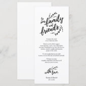 Rustique Lieu Cadre Dîner Carte de remerciements (Devant / Derrière)