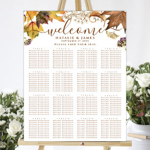 Rustique Mariage d'automne 16 Poster de table