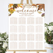 Rustique Mariage d'automne 16 Poster de table