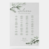 Rustique Mariage d'hiver Forêt de siège vert ID104 (Recto)