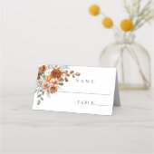 Rustique Mariage en terre cuite Cartes Place & Esc (Devant)