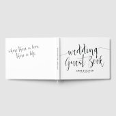 Rustique Mariage livre d'hôtes noir et blanc (Complet)