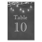 Rustique Mason Jar String Lumières Numéro de table (Par défaut)