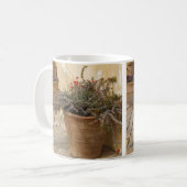 Rustique méditerranéen Cactus Plante Pots Mug (Devant gauche)