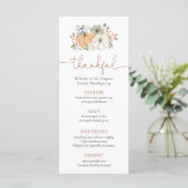 Rustique menu de Thanksgiving à la citrouille (Debout devant)